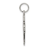 Sterling Silver Antiqued Cross Charm view 2