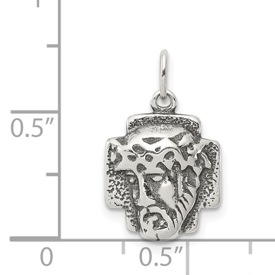 Sterling Silver Antiqued Ecce Homo Medal