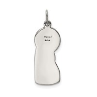 Sterling Silver Antiqued Blessed Mary & Child Jesus Charm view 4