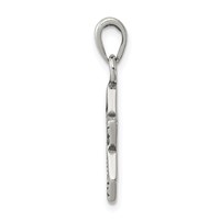 Sterling Silver Antiqued Star of David Charm view 2