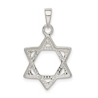 Sterling Silver Star of David Pendant view 4