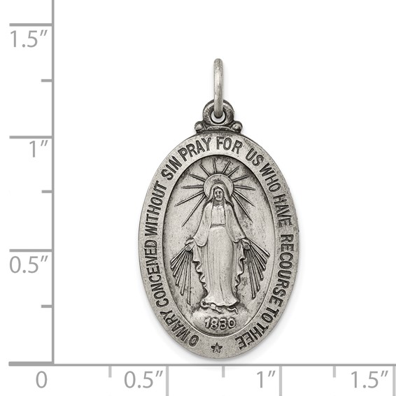 Sterling Silver Miraculous Medal Pendants