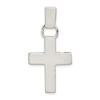 Sterling Silver Hammered Latin Cross Pendant view 1