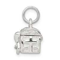 Sterling Silver Cross Prayer Box Charm view 2