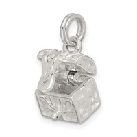 Sterling Silver Cross Prayer Box Charm view 5