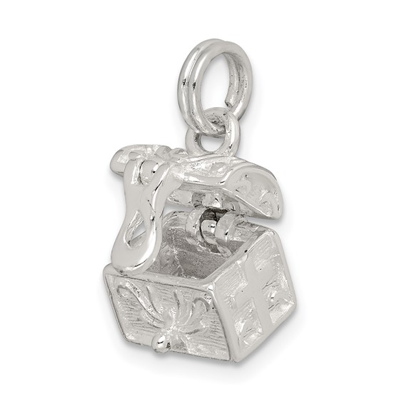Sterling Silver Cross Prayer Box Charm