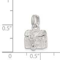 Sterling Silver Cross Prayer Box Charm view 3