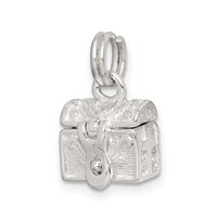 Sterling Silver Cross Prayer Box Charm view 1