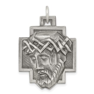 Sterling Silver Face of Jesus Pendants