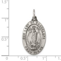 Sterling Silver Antiqued Our Lady of Guadalupe Medal view 3