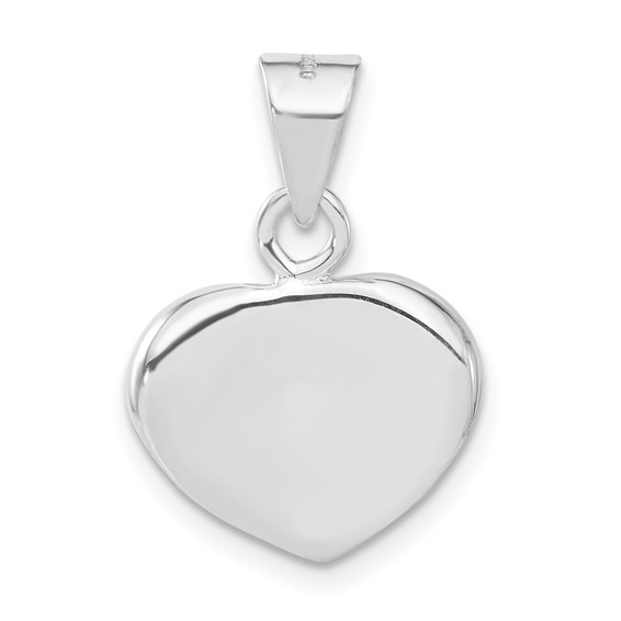 Sterling Silver Polished Heart Charm