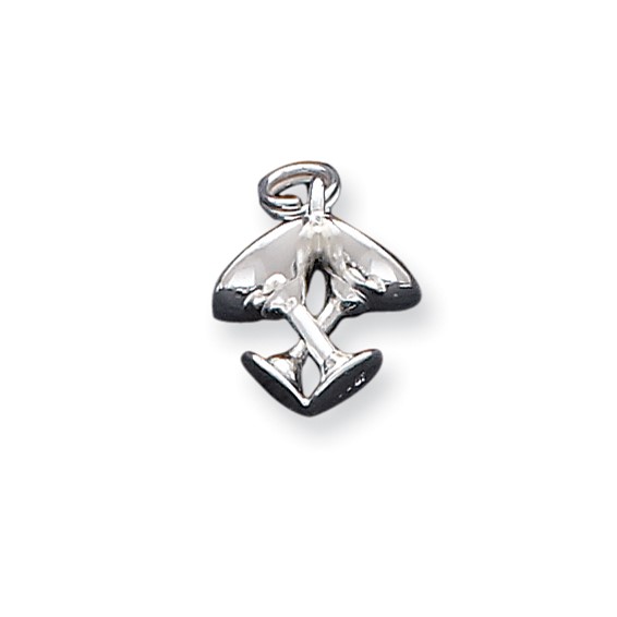 Sterling Silver Toasting Glasses Charm