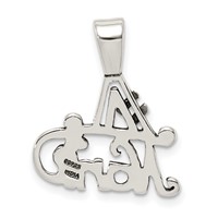 Sterling Silver #1 Nana Pendant view 4