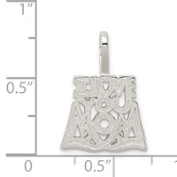 Sterling Silver I Love You Mom Pendant view 3