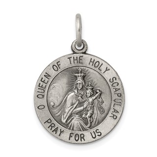 Sterling Silver Queen of the Holy Scapular Pendants