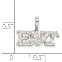 Sterling Silver Brat Pendant view 3