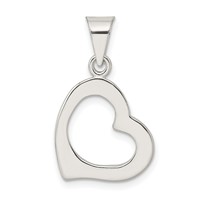 Sterling Silver Heart Pendant view 4