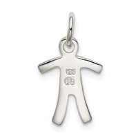 Sterling Silver Boy Charm view 4