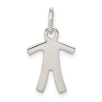 Sterling Silver Boy Charm view 1