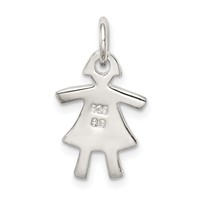 Sterling Silver Girl Charm view 4