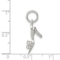 Sterling Silver High Heel Pendant view 3