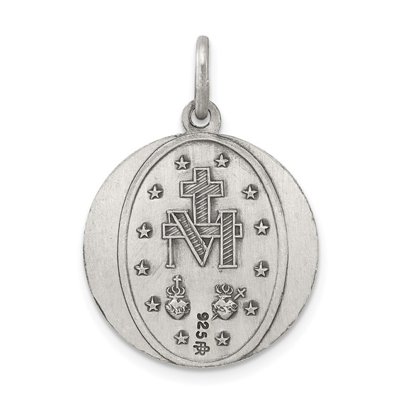 Sterling Silver Antiqued Miraculous Medal