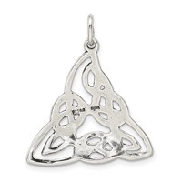 Sterling Silver Antiqued Celtic Charm view 4