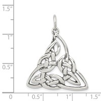 Sterling Silver Antiqued Celtic Charm view 3