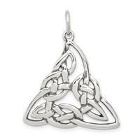Sterling Silver Antiqued Celtic Charm view 1