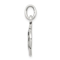 Sterling Silver Antiqued Celtic Knot Charm view 2