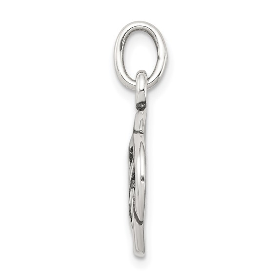 Sterling Silver Antiqued Celtic Knot Charm