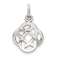 Sterling Silver Antiqued Celtic Knot Charm view 4