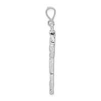 Sterling Silver Nugget Cross Pendant view 2