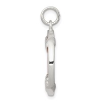 Sterling Silver Rhodium-plated Penny Charm view 2