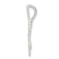 Sterling Silver Diamond Cut Snowflake Pendant view 2