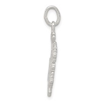 Sterling Silver Polished Snowflake Charm view 2