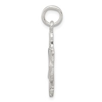 Sterling Silver Polished Snowflake Pendant view 2
