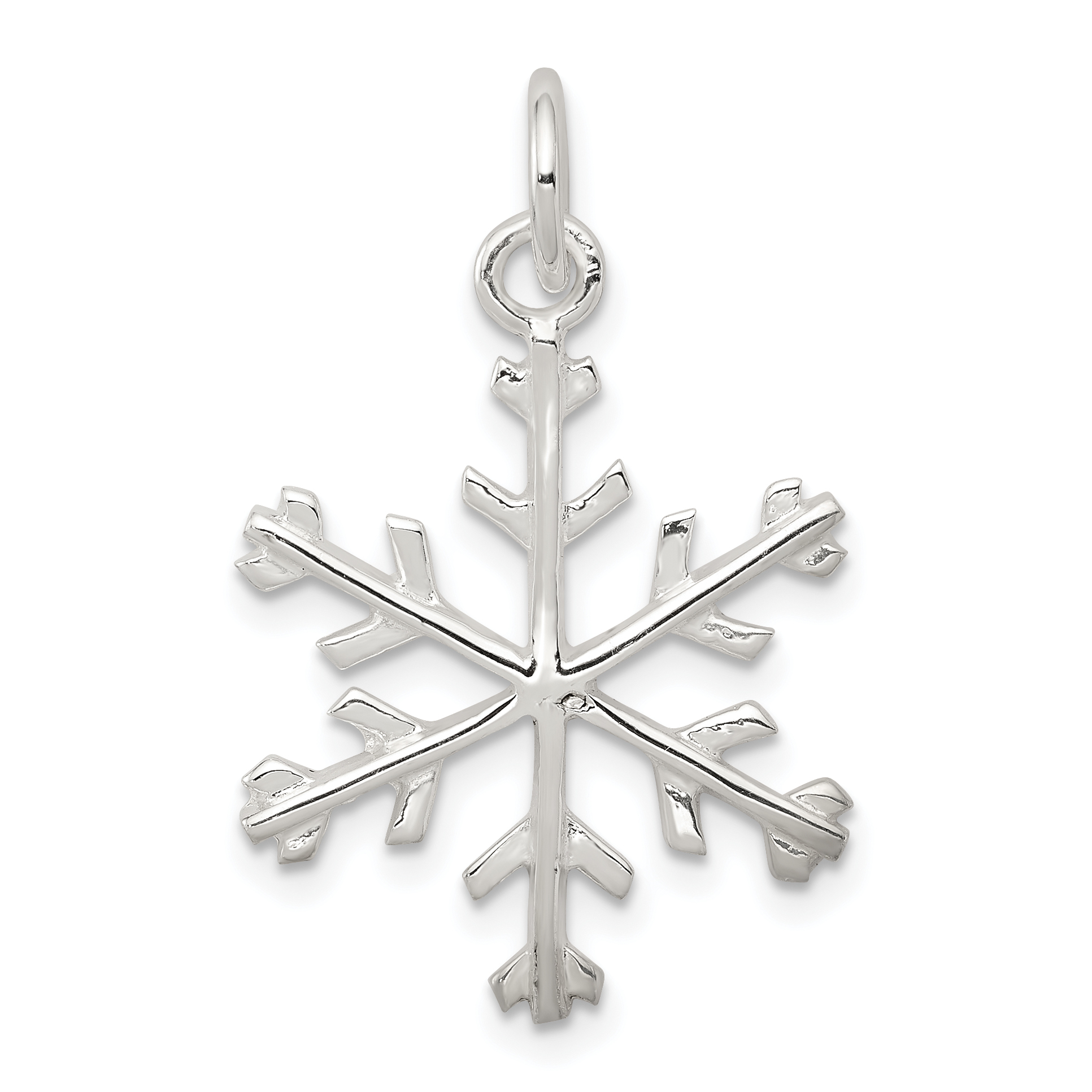 Sterling Silver Snowflake Pendant (QC4752)