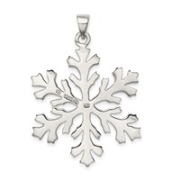Sterling Silver Snowflake Pendant view 4
