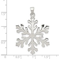 Sterling Silver Snowflake Pendant view 3
