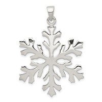 Sterling Silver Snowflake Pendant view 1