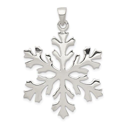 Sterling Silver Snowflake Pendant