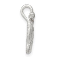 Sterling Silver Diamond Cut Violin Pendant view 2
