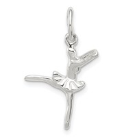Sterling Silver Ballerina Charm view 1