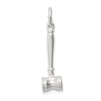 Sterling Silver Gavel Charm view 4