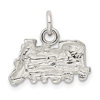 Sterling Silver Train Engine Charm view 4
