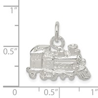 Sterling Silver Train Engine Charm view 3
