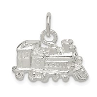 Sterling Silver Train Engine Charm view 1