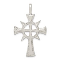 Sterling Silver Iona Cross Pendant view 1