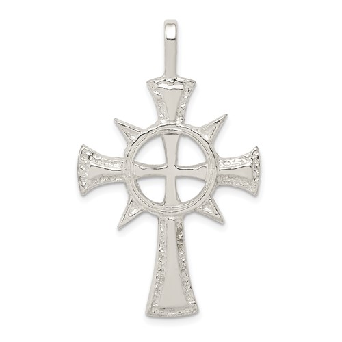 Sterling Silver Iona Cross Pendant